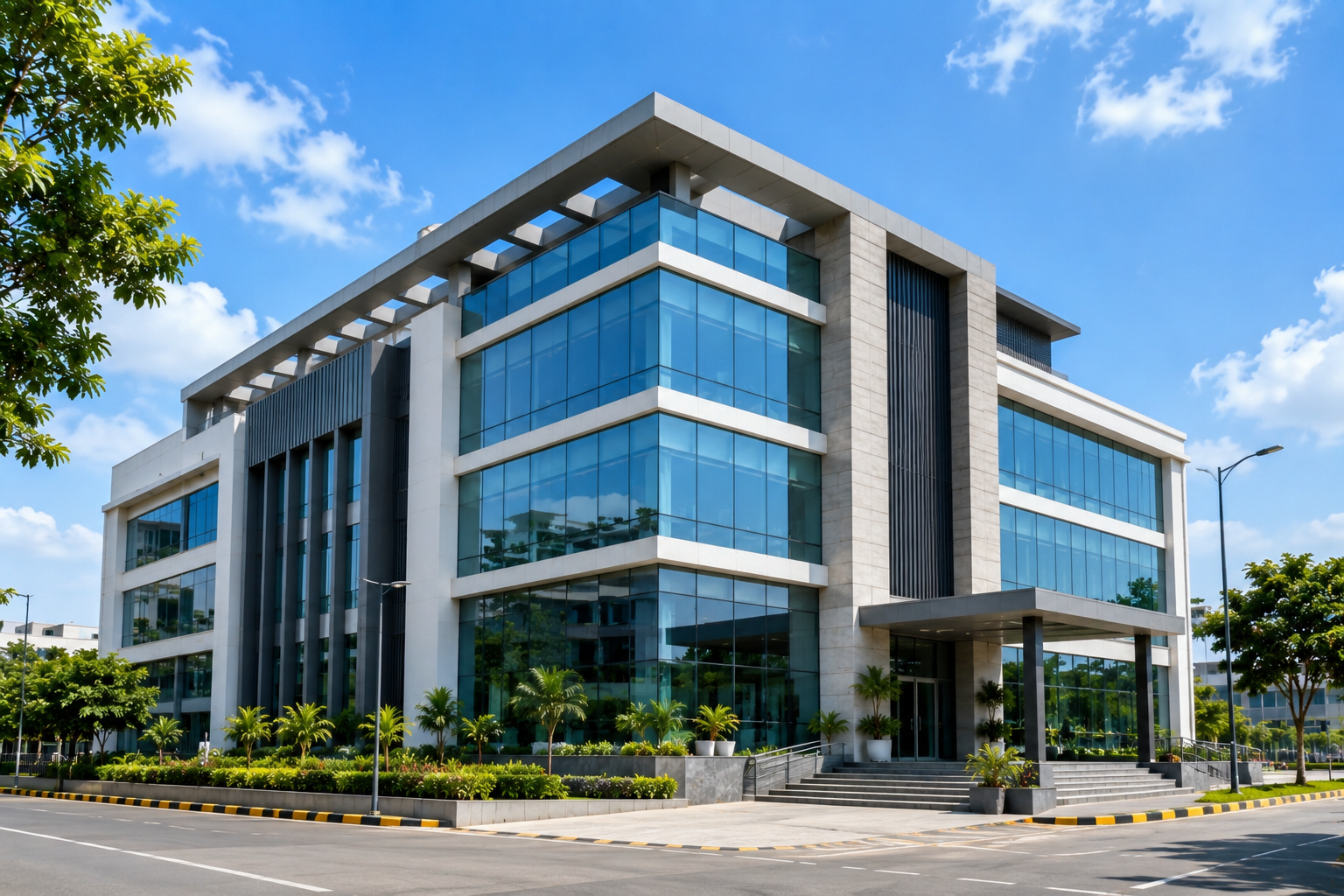 High-Rise Glass Residential Facade